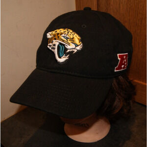 Jacksonville Jaguars NFL Pro Line Black Strapback Hat Cap AFC Logo